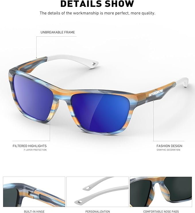 Polarized Running Sunglasses for Women Mens Sun Glasses for Cycling Fishing Driving Golf UV Protection