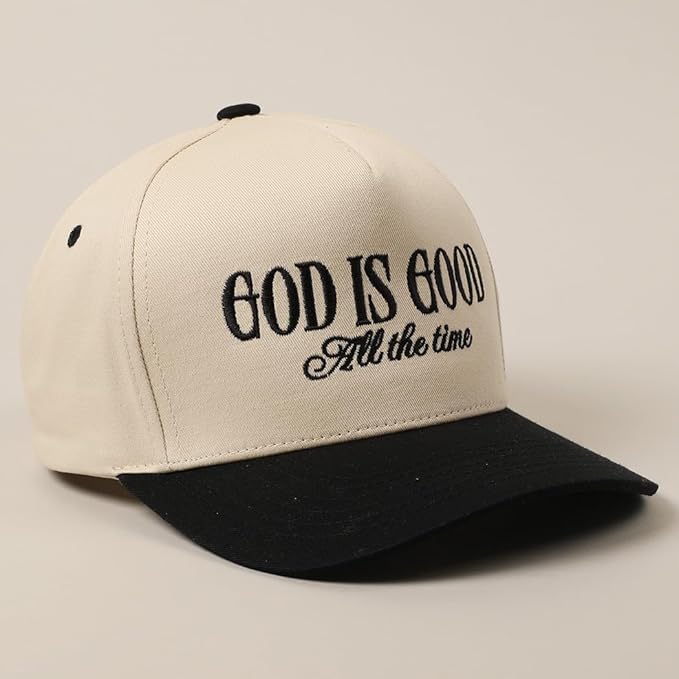 MIRMARU Two-Tone Vintage Canvas Trucker Hats for Men & Women, Adjustable Size Baseball Caps with Trendy Embroidered Design
