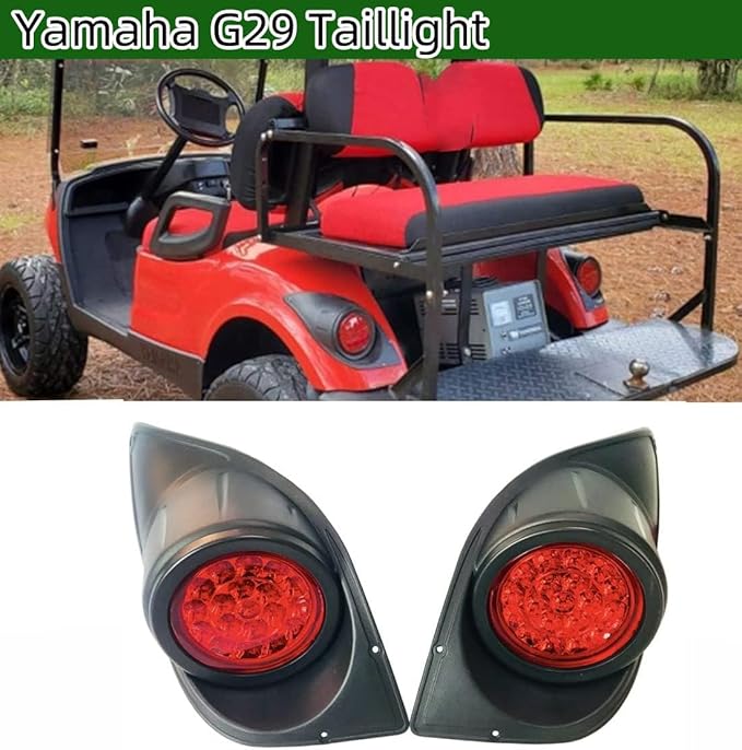 Golf Cart Light Kit Compatible with Yamaha G29 Complete Ultimate LED Light Kit with Turn Signals, Hazard Flasher, Horn and Brake Fits Yamaha G29 Drive 2007+ Electric