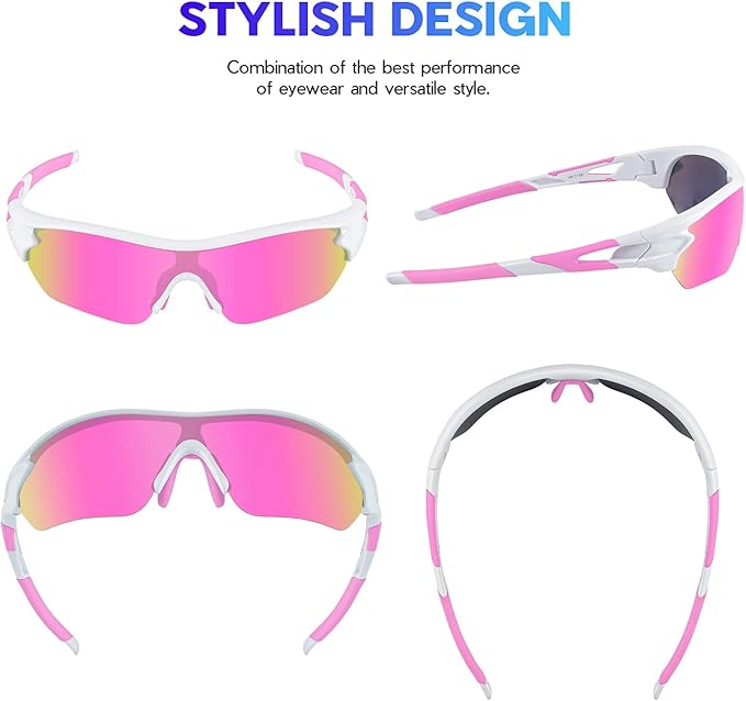 BEACOOL Polarized Sports Sunglasses for Men Women Youth Baseball Cycling Running Driving Fishing Golf Motorcycle TAC Glasses