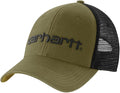 Carhartt Men's Canvas Mesh-Back Logo Graphic Cap