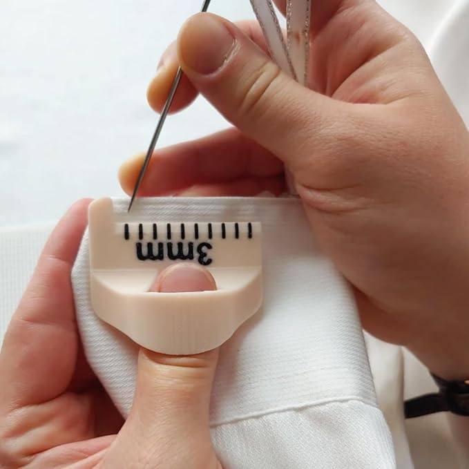 Sewing Finger Ruler for Even Stitches, Magnetic Seam Guide Sewing Kit Supplies - Image 5