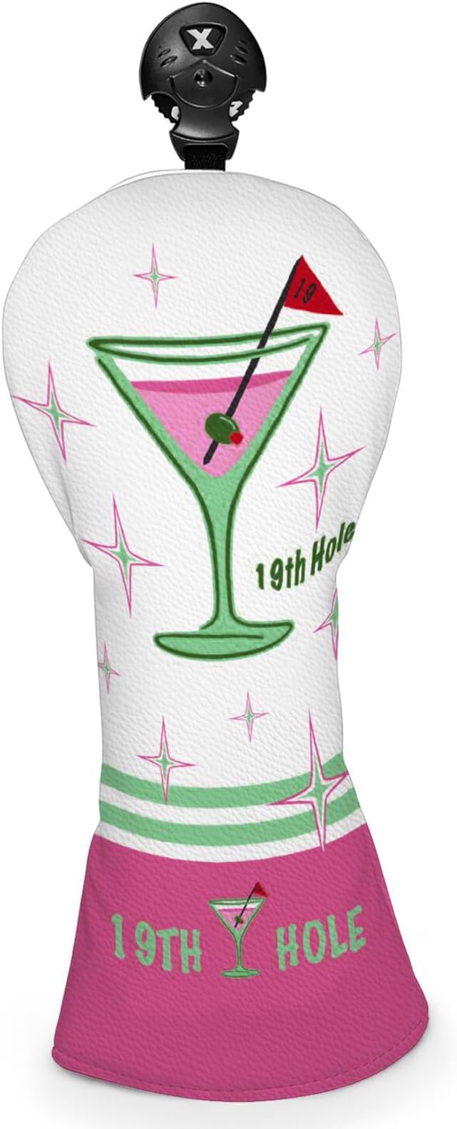 Golf Club Head Covers for Men Women, PU Leather Golf Headcover for Driver Fairway Wood and Hybrid, Funny Golf Accessories