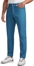 CRZ YOGA All Day Comfy 5-Pocket Golf Pants for Men - 28"/30"/32"/34" Quick Dry Lightweight Casual Work Stretch Trousers
