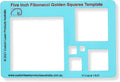 5" Square Stencil Template for Drawing and Drafting: A Fibonacci-Inspired by CLPA