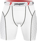 Youper Adult Elite Compression Padded Sliding Shorts w/Cup Pocket for Baseball, Football