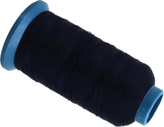 Mandala Crafts Bonded Nylon Thread Dark Blue Heavy Duty Sewing Threads - Image 2