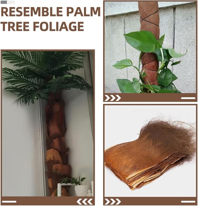 Cabilock 5PCS Realistic Artificial Palmae Bark Garden Decor Plant Accessory - Image 7