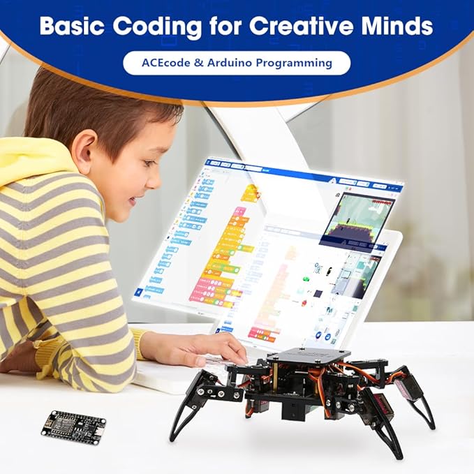 STEM Toys Programmable Bionic Spider Robot Kit, Science Kit - Image 3