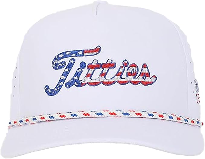 Curves & Clubs Titties Golf Hat - Funny Golf Hat, Titties Hat - Funny American Hat - One-Size-Fits-All - Men's Gifts