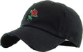 Rose Flowers Love Good Vibes Men Women Dad Hat Baseball Cap Adjustable Unisex