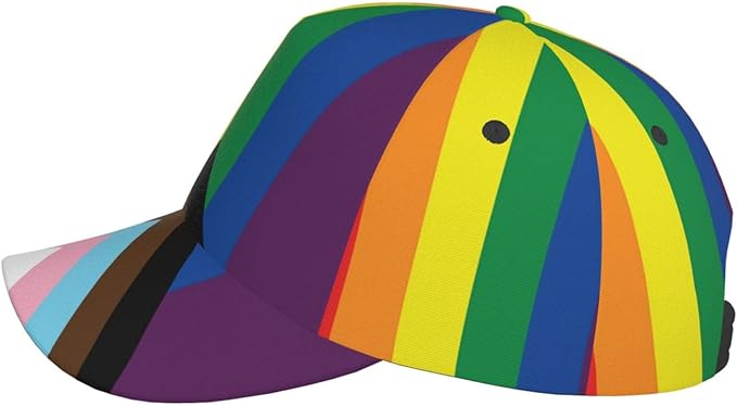 LGBT Gay Pride Rainbow Hat Men Women Baseball Cap Adjustable LGBT Trucker Hat Unisex Style Headwear Hats