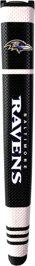 Team Golf NFL Baltimore Ravens Golf Putter Grip Golf Putter Grip with Removable Gel Top Ball Marker, Durable Wide Grip & Easy to Control