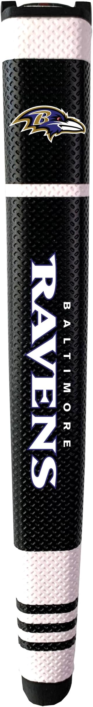 Team Golf NFL Baltimore Ravens Golf Putter Grip Golf Putter Grip with Removable Gel Top Ball Marker, Durable Wide Grip & Easy to Control
