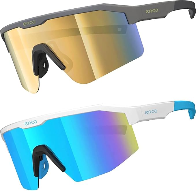 Eazyrun Youth Kids Polarized Sports Sunglasses for Age 8-12 Softball Baseball Cycling Glasses UV Protection for Girl Boy
