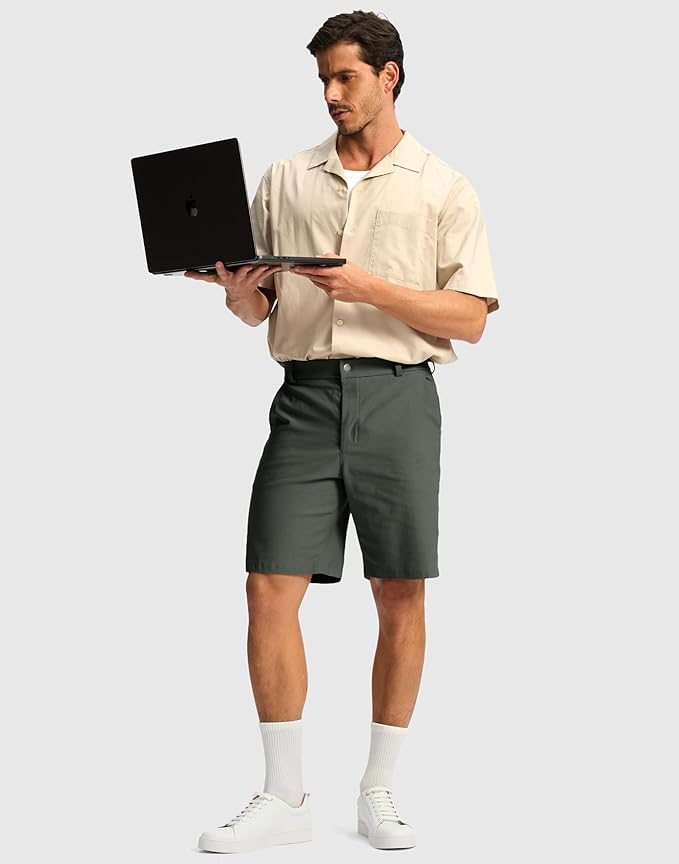 G Gradual Men's Golf Dress Shorts 5"/ 7"/ 9" Stretch Casual Work Flat Front Shorts for Men with 3 Pockets Quick Dry