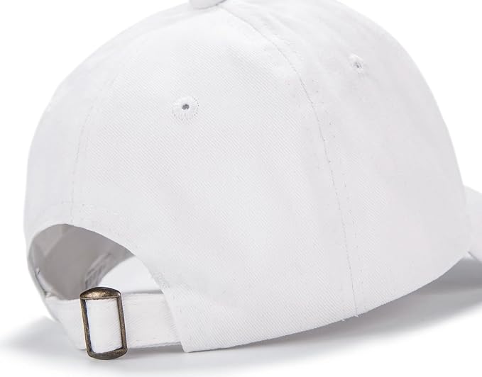 Edoneery Baseball Cap for Kids-Adjustable Washed Cotton Golf Toddler Hat for Boys & Girls