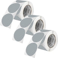 Perco Grey 3-Inch Round Circle Dot Sticker Labels by Perco