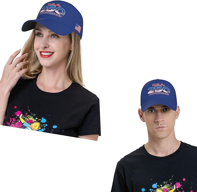 USA Flag Baseball Cap American Patriotic Trucker Hat Father Dad Mother Mom Adjustable Sportswear Hat for Men Women Adults