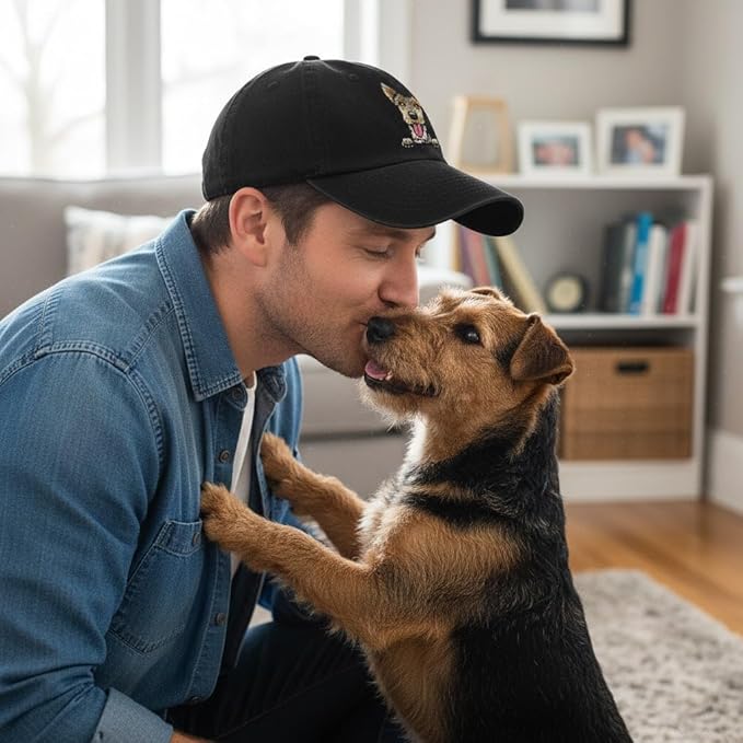 Pet Dog Lover Gifts,Embroidered Dog Baseball Hats for Men Women Dad Mom