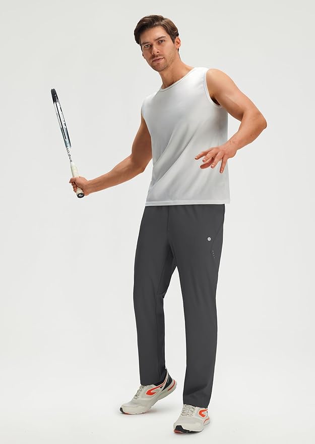 M MAELREG Sweatpants for Men with Pockets Stretch Joggers Lightweight Track Pants for Running Golf Mens Sweatpants Joggers