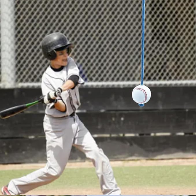 LOOEEL Baseball and Softball Batting Training Rope,Baseball Softball Hitting Trainer,Batting Swing Trainer for Baseball & Softball.Practice Baseball Swing Skills,and Hitting Performance