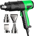 1800W Industrial Heat Gun, Fast Heating 122℉-1202℉ Variable Temperature Control by COMTO