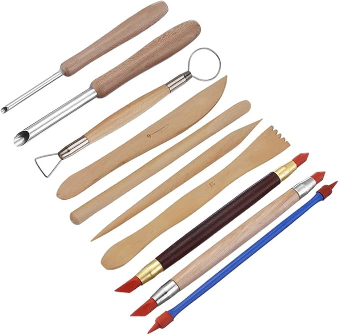 Meuxan 40PCS Pottery Tool Set Clay Sculpting Modeling Tools - Image 5