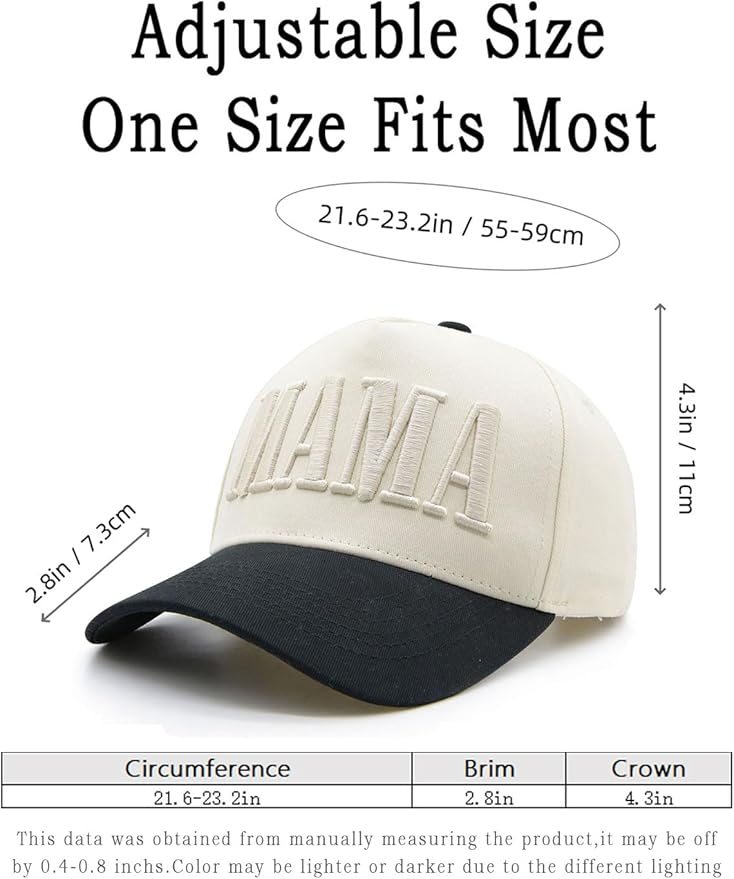 Womens Mama Trucker Hat, Vintage Snapback Mom Baseball Cap, Trendy New Mom Gifts Mothers Day Outfits for Mommin