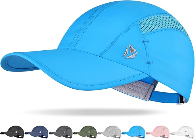 YANIKY Quick-Dry Running Hat for Men & Women Cooling Hat UPF 50+ Thin Baseball Cap Lightweight Breathable Mesh Sport Hats