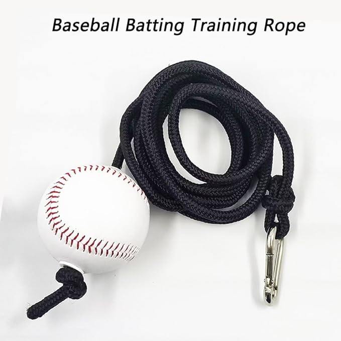 Baseball and Softball Training Assistance,Baseball and Softball Batting Training Rope, Practice Baseball Swing Skills,Hand Eye Coordination,and Hitting Performance