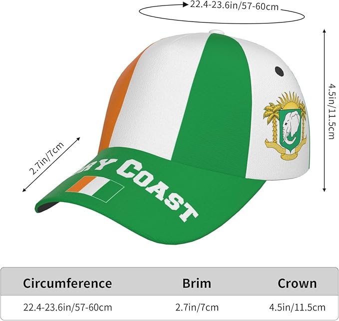 National Flags Baseball Cap for Men Women, Fashion Adjustable Sun Protection Visor Caps Trucker Hat Patriotic Caps