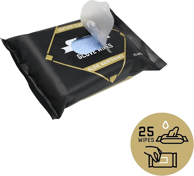 SSK Baseball Glove Wipes - Glove Maintenance Leather Cleaner