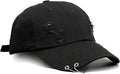 Unisex Ripped Distressed Denim Ring Baseball Cap Hip Hop Vintage Dad Hat Adjustable