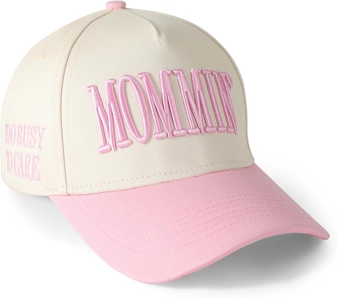 Mommin Hat Womens Trucker Hat for Wife Mothers Day Mom Gifts Vintage Two Tone Adjustable Embroidery Baseball Cap