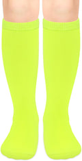 Olreco 1 Pack Toddler Kids Youth Soccer Socks Girls Boys Baseball Socks Youth Knee High Softball Football Accessories Cotton
