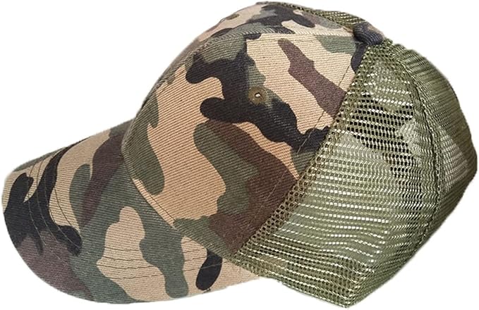Criss Cross Hat Washed Distressed Baseball Cap Ponytail Hat High Messy Bun Ponycap for Women