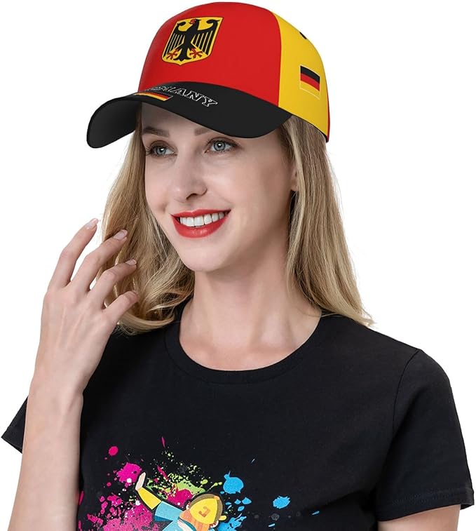 National Flags Baseball Cap for Men Women, Fashion Adjustable Sun Protection Visor Caps Trucker Hat Patriotic Caps