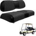 Golf Cart Seat Covers for EZGO TXT Club Car DS Gas or Electric OEM Regular Seat Cushion, No Staple, Golf Cart Vinyl Replacement Seat Cover