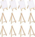 MECCANIXITY Mini Wood Display Easels, 6.3"x3.5"A-Frame Painting Tabletop Easels by MECCANIXITY
