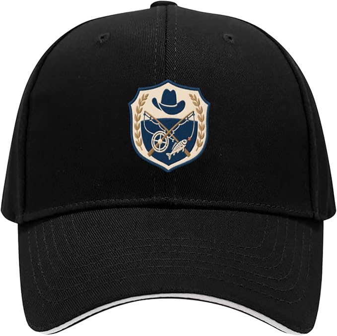 Embroidered Baseball Cap for Men Women, Breathable Cotton Adjustable Hat, Various Patterns for Casual Daily Outfits