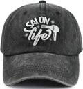 Hair Stylist Salon Life Gifts Hat for Women Men, Adjustable Embroidered Barber Hairstylist Accessories Baseball Cap