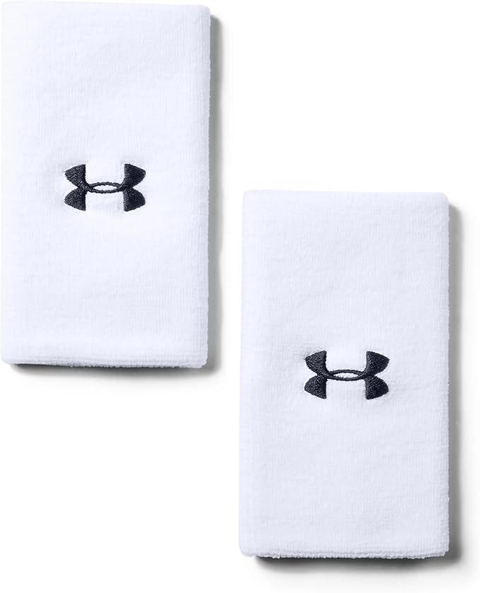 Under Armour Adult 6-inch Performance Wristband 2-Pack