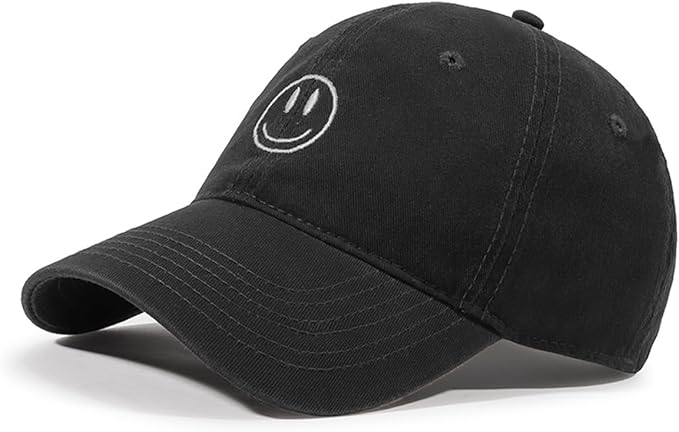 Unisex Basic Solid Baseball Cap Vintage Washed Distress Cotton Low Profile Dad Hat Adjustable Sports Hat