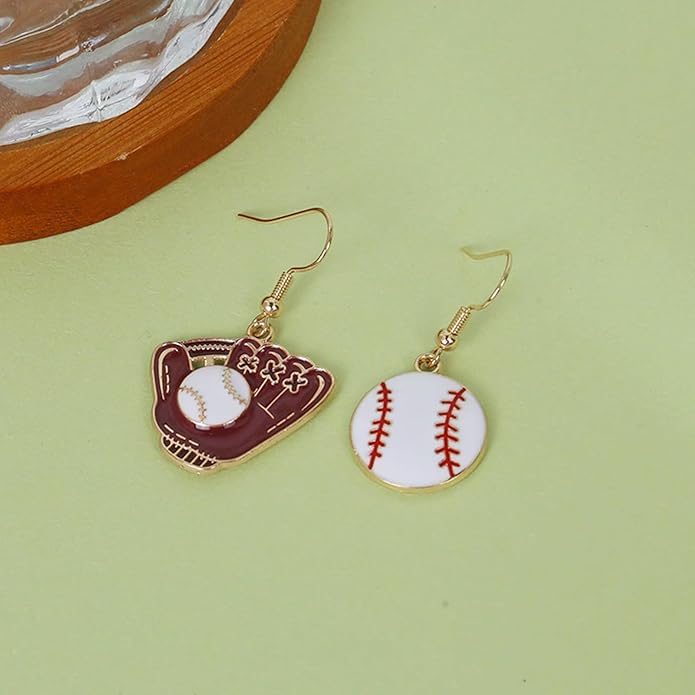 Baseball Earrings for Women Baseball Mom Accessories Essentials Game Day Fan Gifts Lightweight Sports Stud Earrings Jewelry Game Day Shirts Women