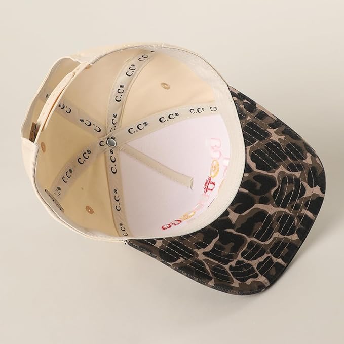 MIRMARU Two-Tone Vintage Canvas Trucker Hats for Men & Women, Adjustable Size Baseball Caps with Trendy Embroidered Design