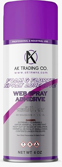 AK Trading Professional Quality General Multipurpose Spray Adhesive, 6-Ounce by Fabrics%7CEventDecor%7CCrafts%7CUpholsteryFoam