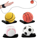 SAYAYA 4/8/16/32 Wrist Return Ball on a String 2.36 Inches Rebound Sport Balls with Elastic Strap Baseball Soccer Tennis Practice Party Favors, Wrist Exercise and Fun Play for Kids & Adults