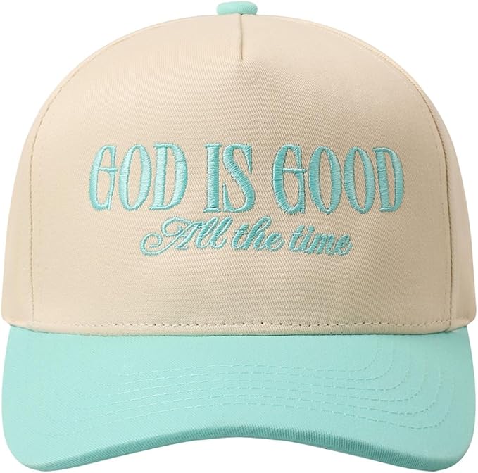 MIRMARU Two-Tone Vintage Canvas Trucker Hats for Men & Women, Adjustable Size Baseball Caps with Trendy Embroidered Design
