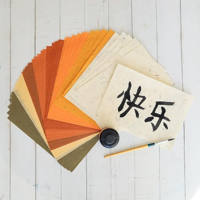 A5 50 Sheets Natural Fiber Mulberry Tree, Banan Bark Mulberry paper Sheets - Image 4